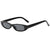 Damen schicke Sonnenbrille mit modernem Design und schmalem Rahmen Brehn