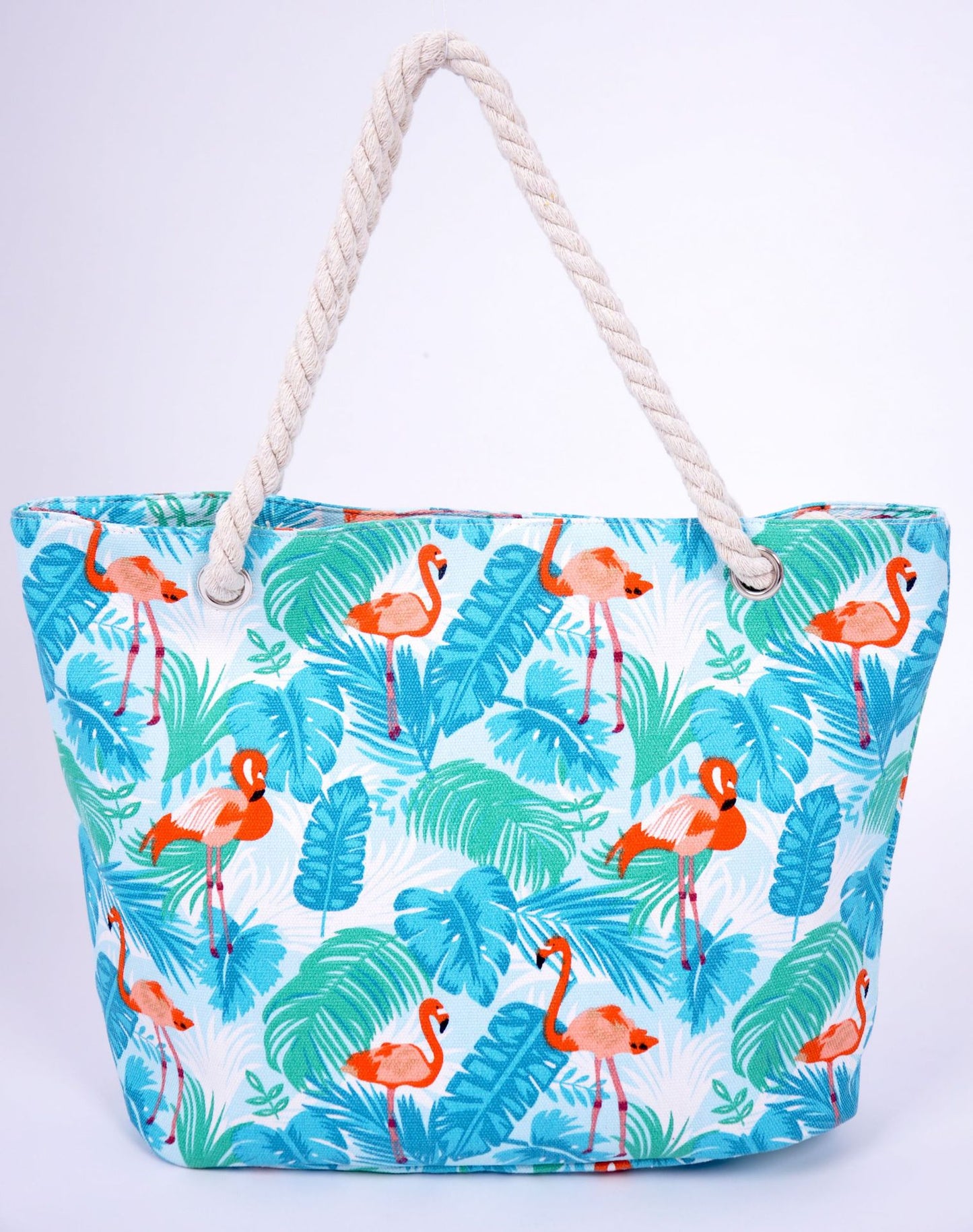 Große Strandtasche mit Lebhaften Flamingo-Motiven Brehn