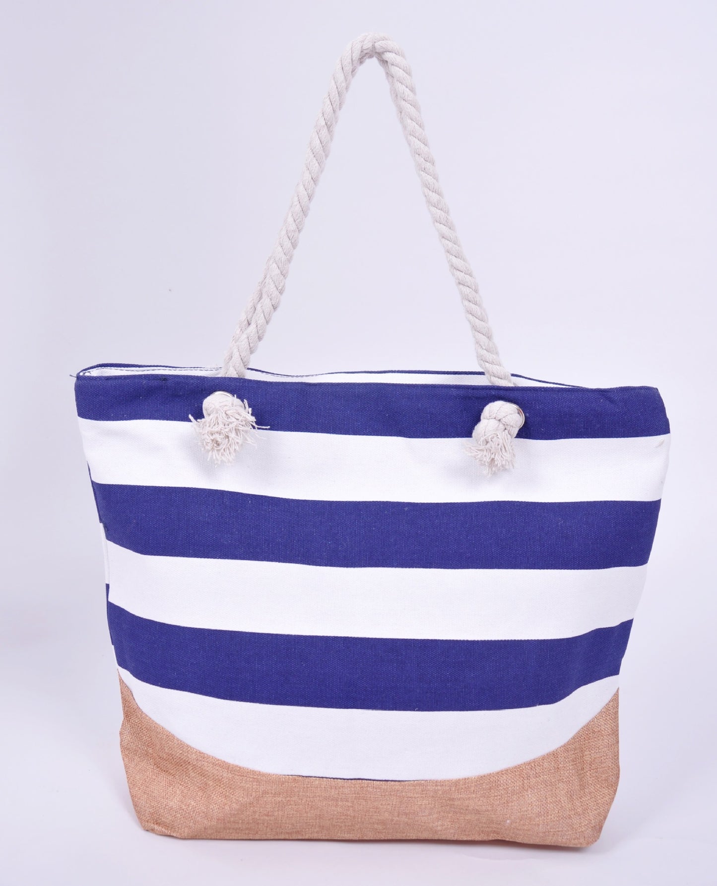 Große Maritime Strandtasche mit Stabilen Seilgriffen Brehn