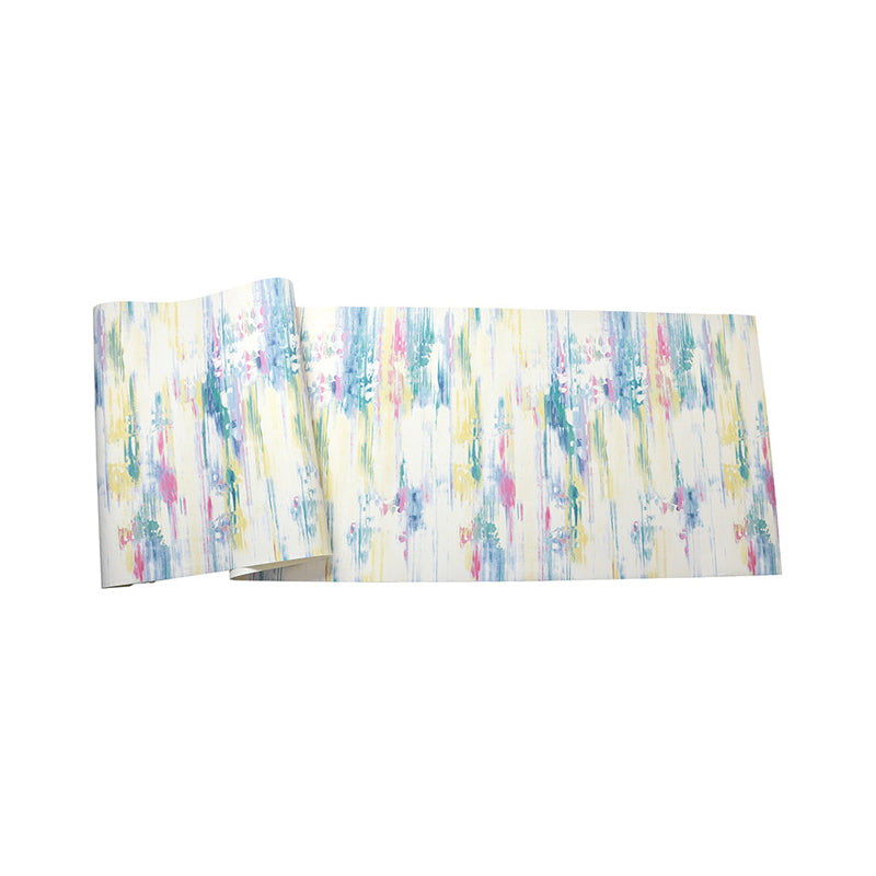 Brehn | Pastel gekleurde aquarel non-paste behang voor de eetkamer, 33'L x 20.5"W
