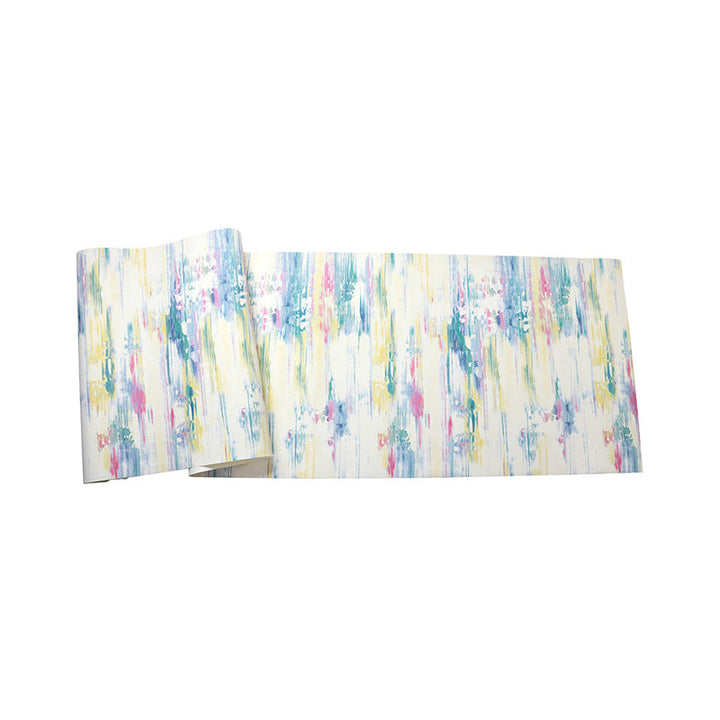 Brehn | Pastel gekleurde aquarel non-paste behang voor de eetkamer, 33'L x 20.5"W