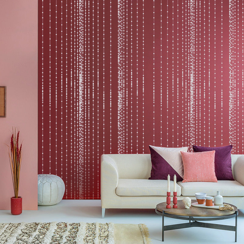 Brehn | Abstract 3D Kraal Gordijn Wanddecoratie Niet-Gelijmd Muurbedekking voor Gastenkamer, 20.5"W x 33'L