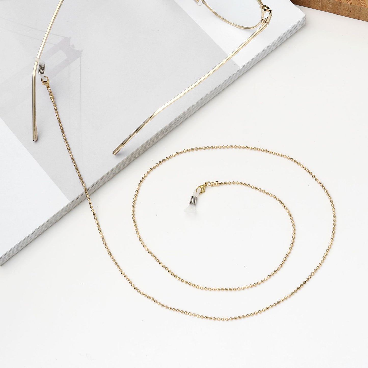 Brillenhalterkette mit Metallkugeln Brehn