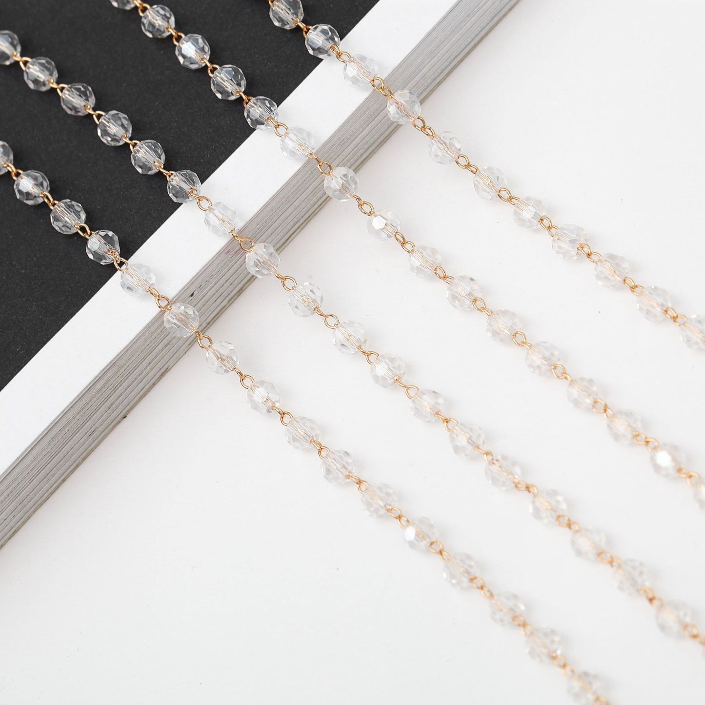 Elegante Kristall Brillen Kette Brehn