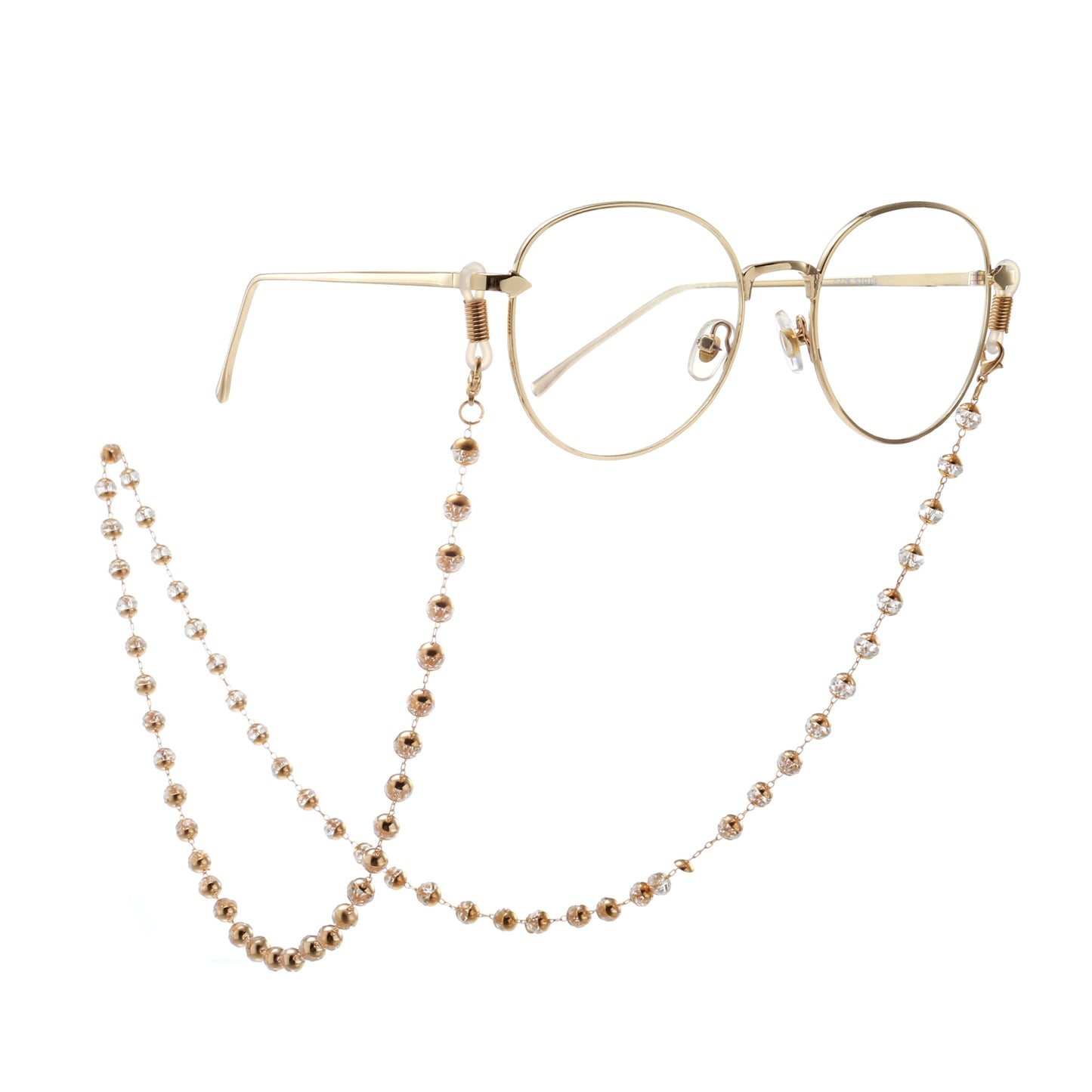 Elegante Kristall Brillen Kette Brehn