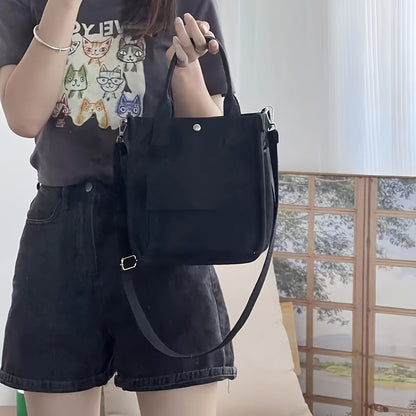 UrbanEase Canvas Slingbag – Weiße Schultertasche mit Magnetic Closure und verstellbarem Riemen | Brehn