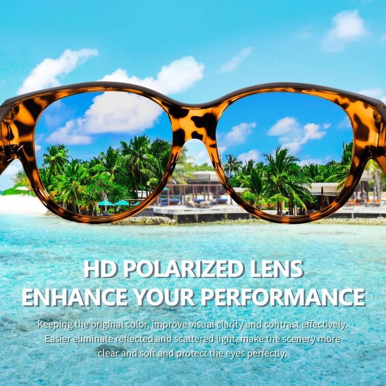 Übergroße Cat-Eye-Sonnenbrille UV400 Polarisiert | Brehn