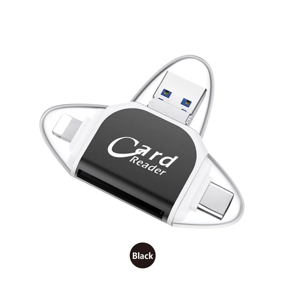 Brehn | Multi-Port 4 in1 Universeller SD TF Kartenleser