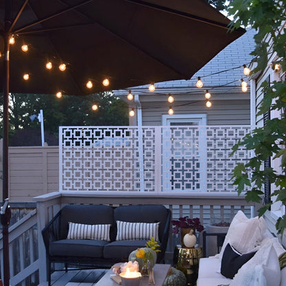 LED-Lichterkette außen – warmweiß, Kugelform, 220 V, wasserdicht, für Garten, Terrasse, Hochzeit, Party & Weihnachten