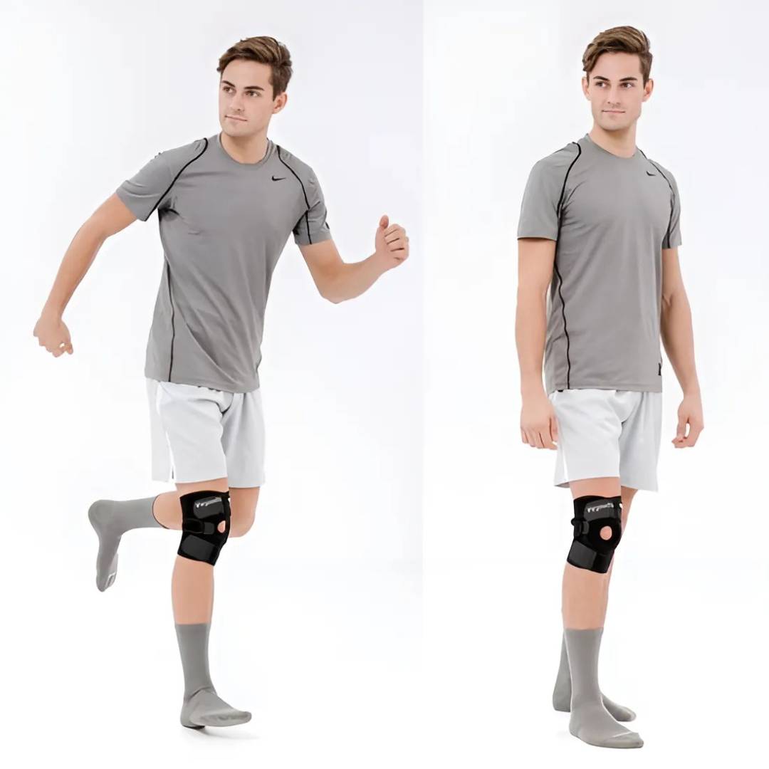 ProFlex Kniebandage mit verstellbarem Druck | zur Schmerzlinderung - Verletzungsrehabilitation - Arthritis und Sports Stabilität Brehn
