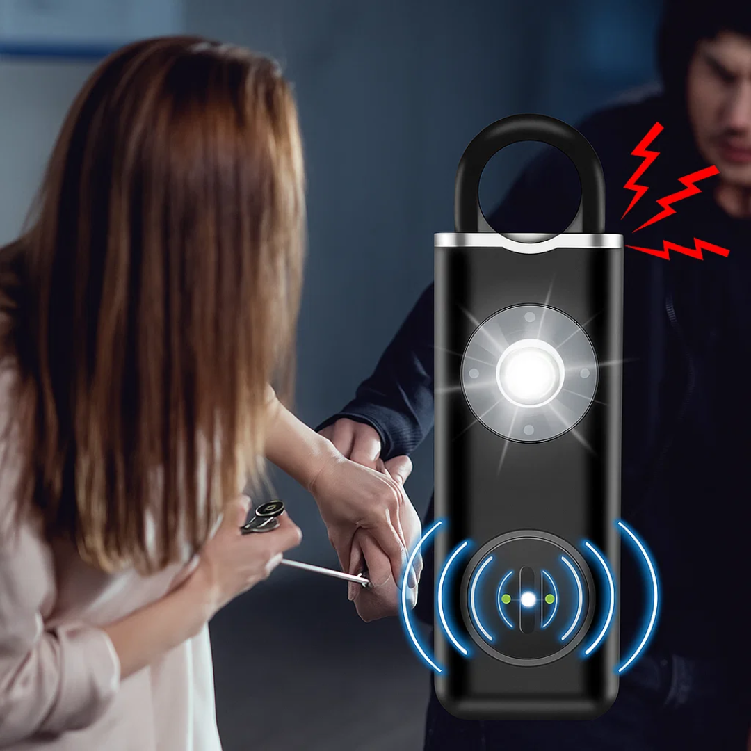 Ultralauter 130 dB Sirene – Kompakt LED Taschenlampe Sicherheitsgerät – Für Nachtschwärmer, Studenten & Pendler Brehn