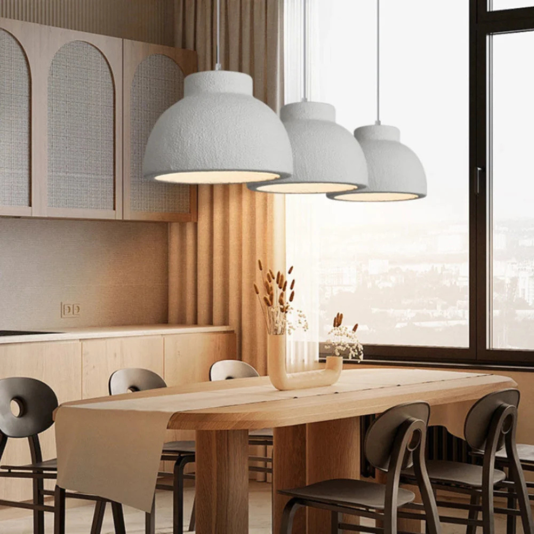 Brehn | Minimalistische skandinavische Pendelleuchte aus Polystyrol