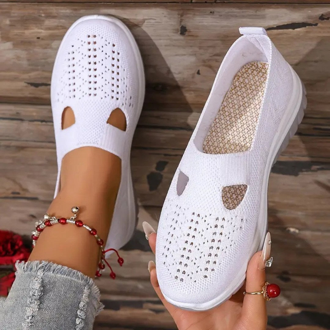 Vellora – Damen Mesh Slip-On Komfort Sneaker