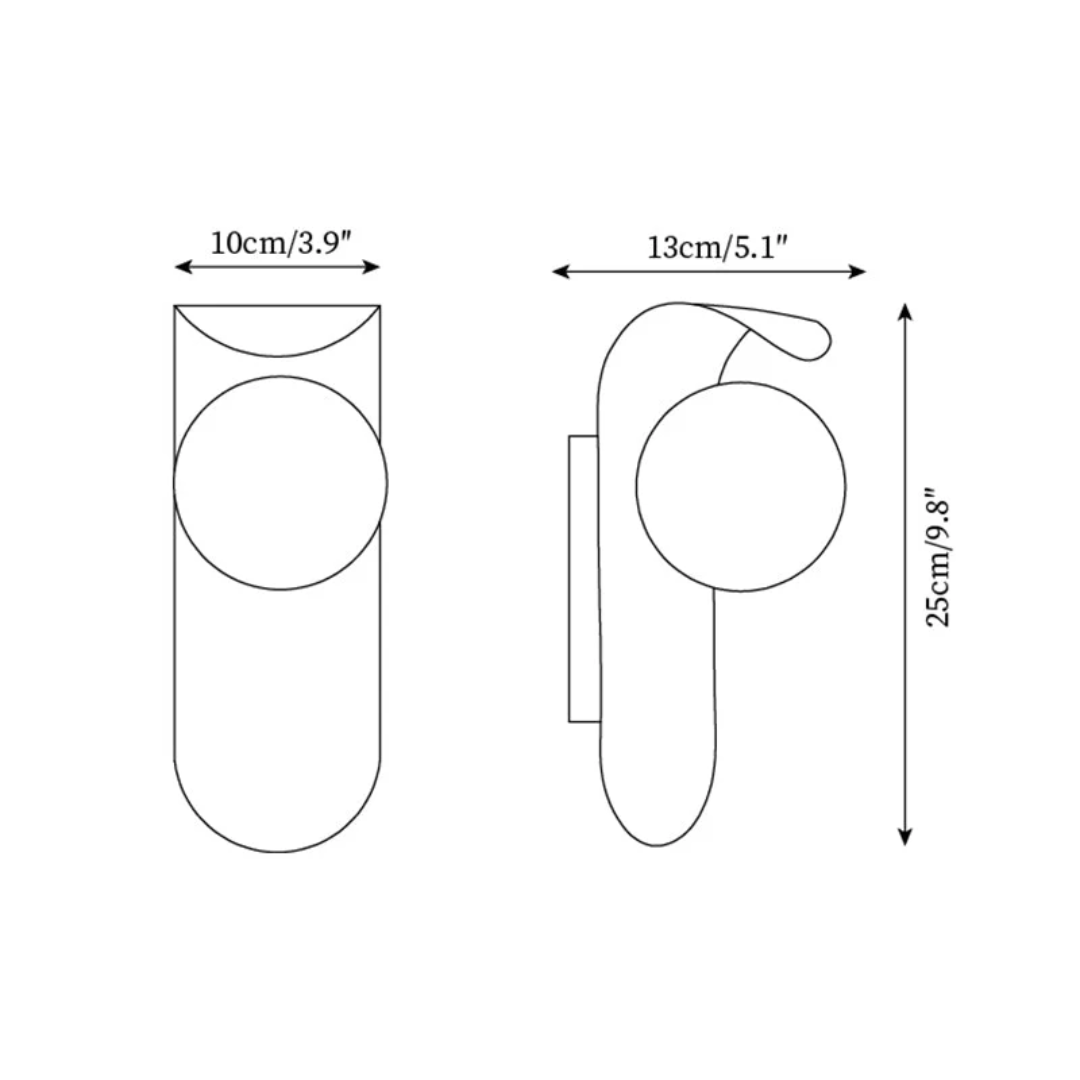 Brehn | Skandinavische LED-Wandlampe