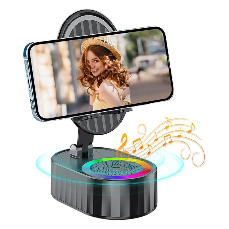 Brehn | Wireless Induktions-Audio Bluetooth Lautsprecher 5 in 1 Telefonhalter