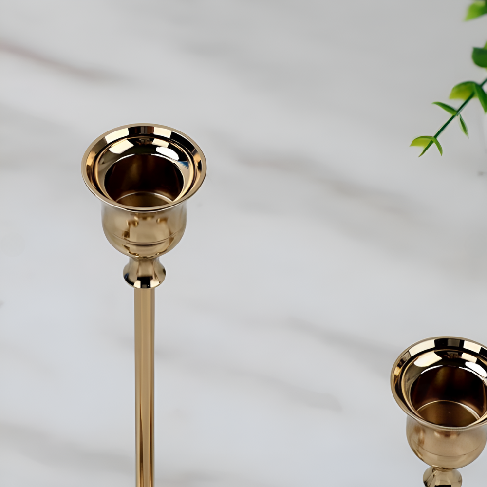 Gold Taper Kerzenhalter Set | Brehn