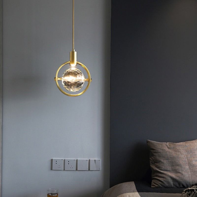 Brehn | CrystalChic Pendelleuchte - Ringförmige LED-Deckenlampe mit funkelneden Kristallen