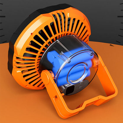 Tragbarer Campingventilator mit LED-Licht | Brehn