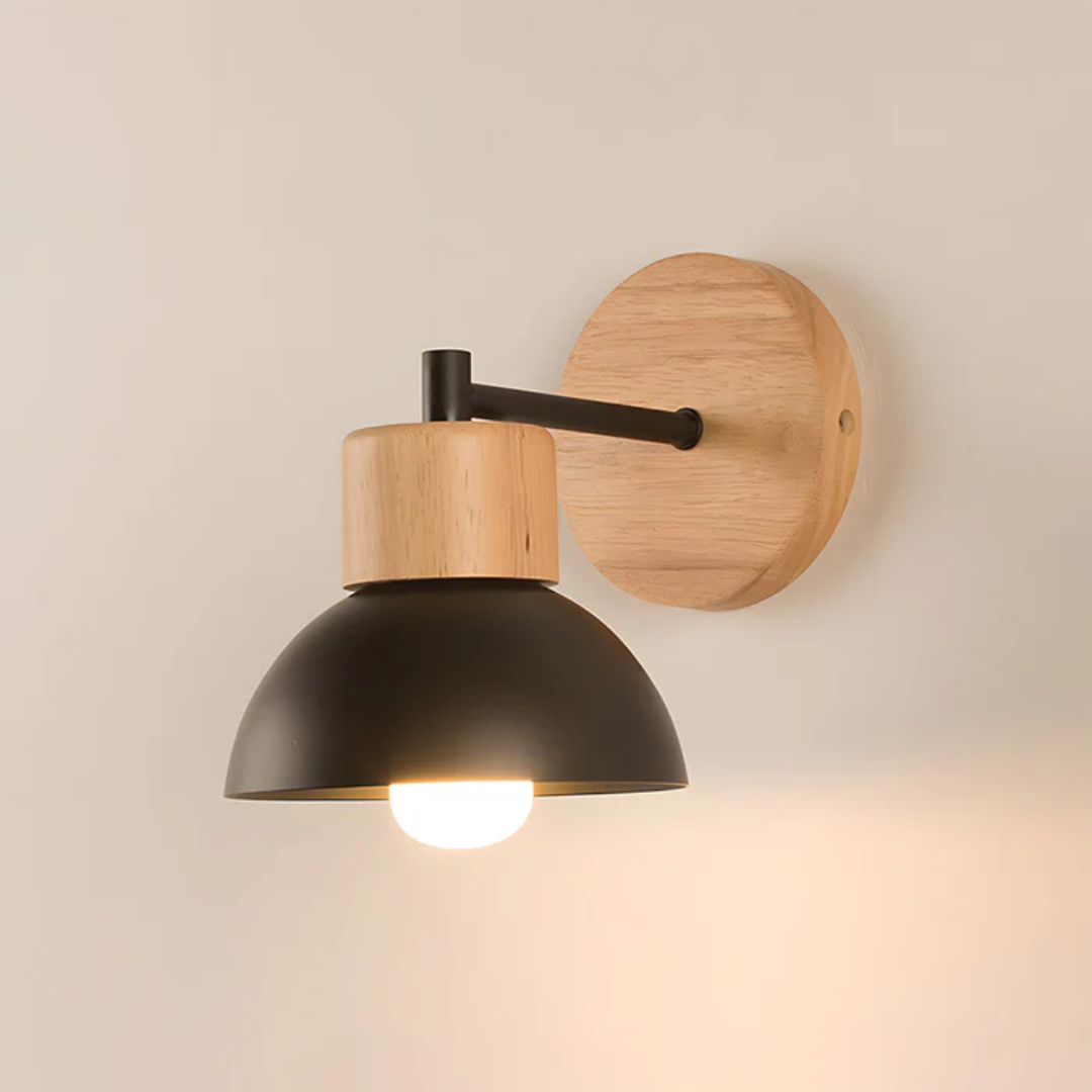 Brehn | Stilvolle Wandleuchte aus Holz