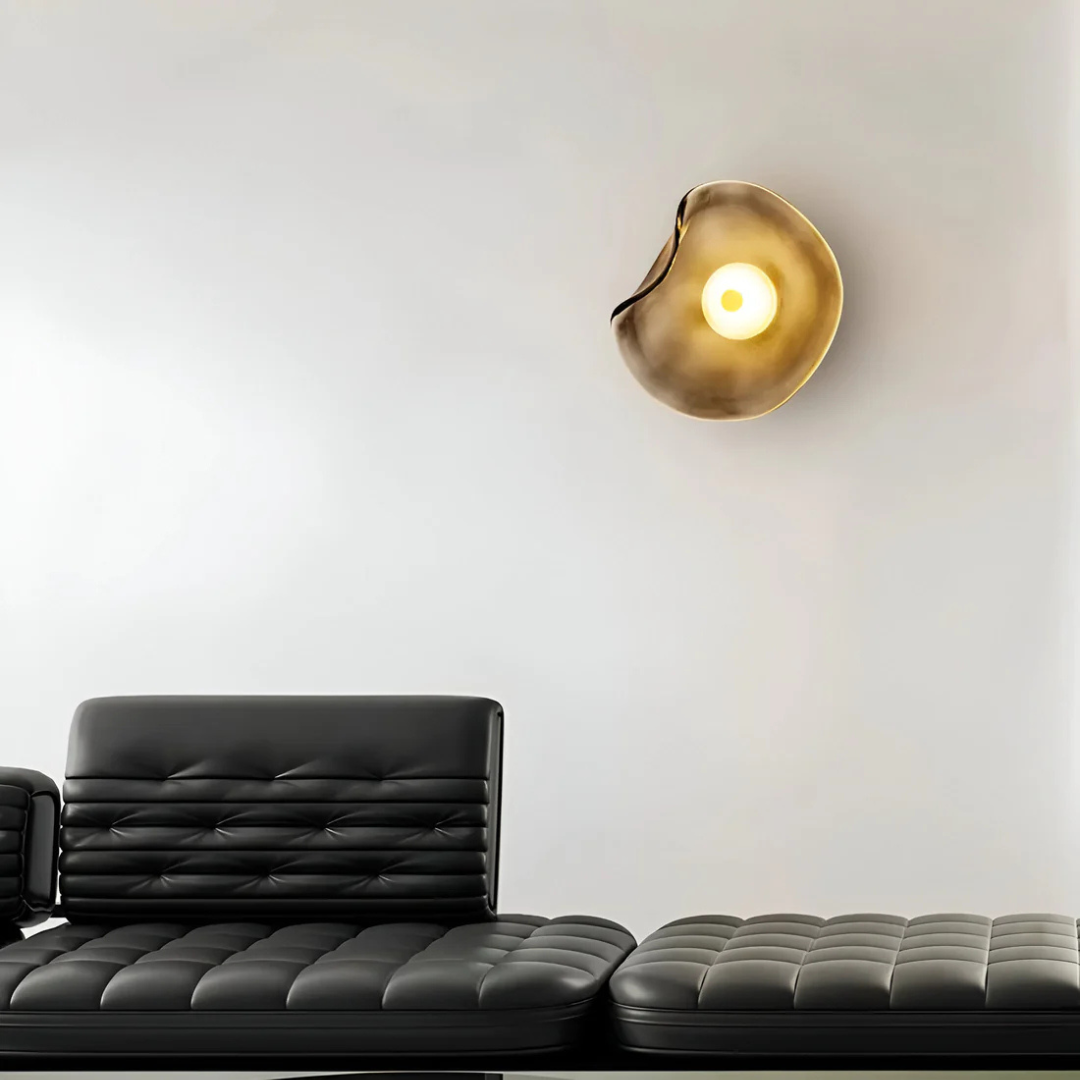 Brehn | Gekrüppte Glas Wandlampe