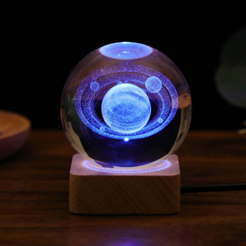 3D Galaxy Kristallkugel Nachtlicht Dekorlampe | Brehn