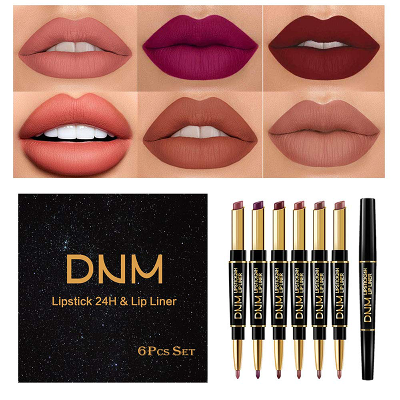 Brehn | 2-in-1 Dual-Lippenstift & Konturenstift | Matte Textur & Long-Lasting Finish | Hochpigmentiert & Wasserfest | 12 Farbvarianten für Präzisions-Makeup