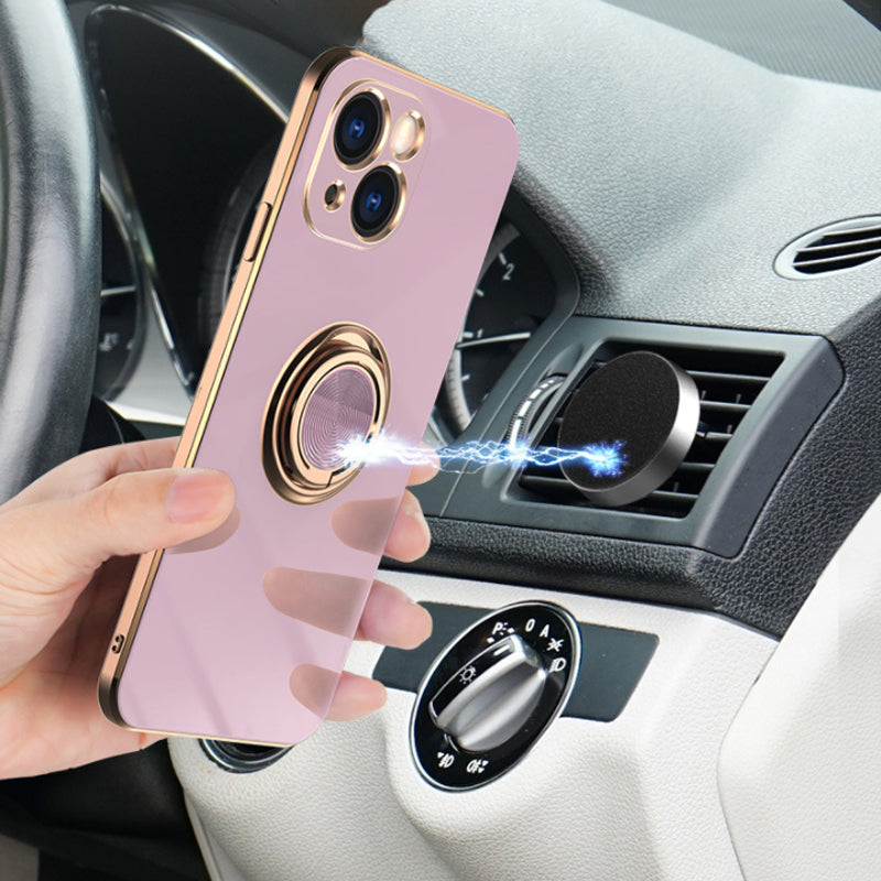 Plattiertes iPhone-Case mit Ring | Brehn