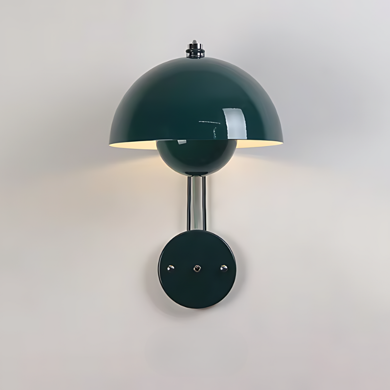 Moderne LED-Wandleuchte im Pilzdesign