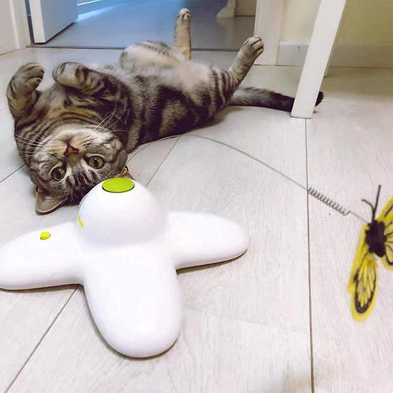 Automatisches Schmetterlings-Katzenspielzeug