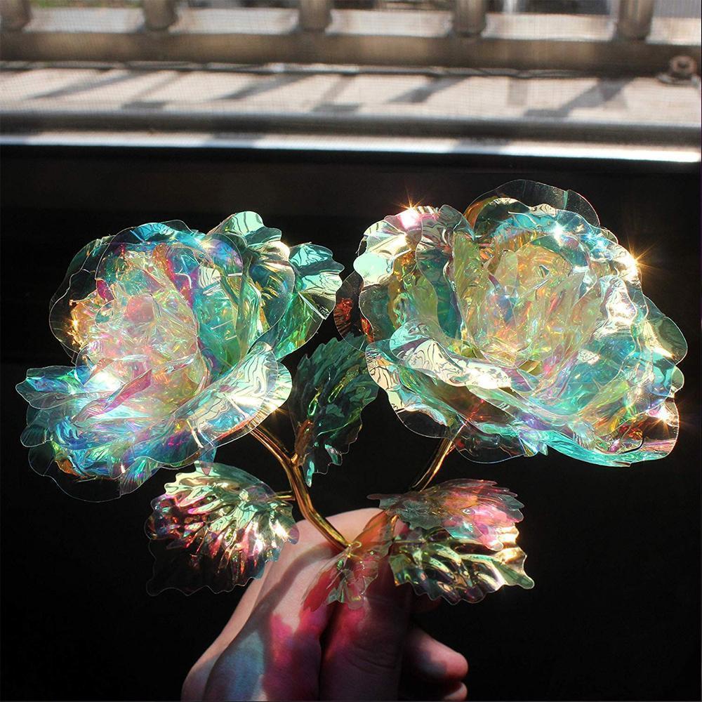 Bunte Galaxy Rose mit Liebe | Brehn