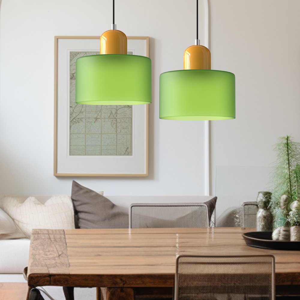 Brehn | Bauhaus Kreativ Glas Pendelleuchte - Kreatives Glas für ein elegantes Interieur