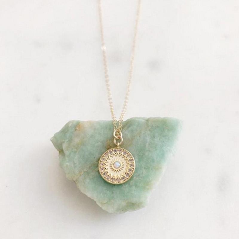 Moon & Sun Croissant Necklace | Brehn