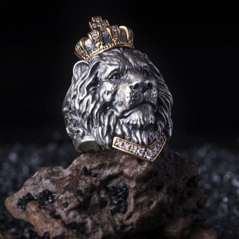 Retro Nordic Löwenförmiger Ring | Brehn