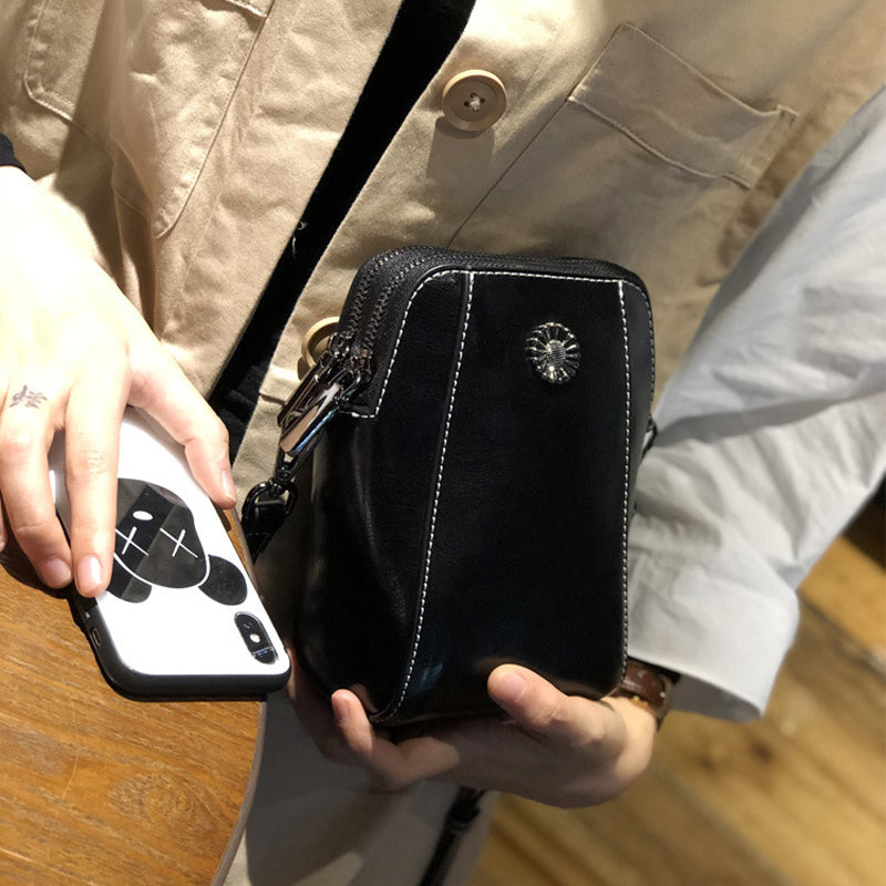 Handytasche aus weichem Leder für Damen