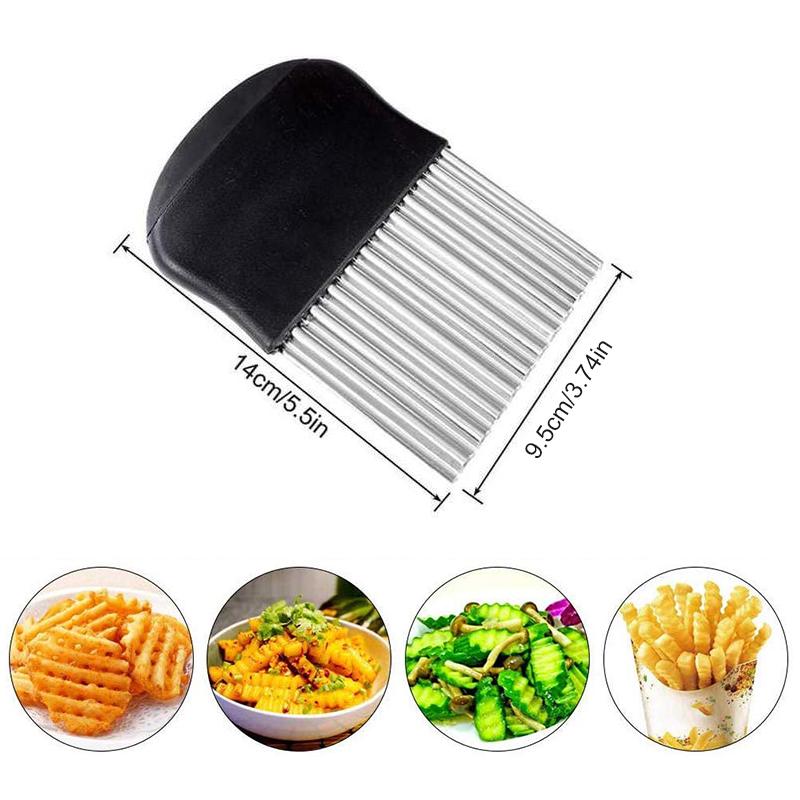 Wavy Blade Pommes Frites Schneider aus Edelstahl | Brehn