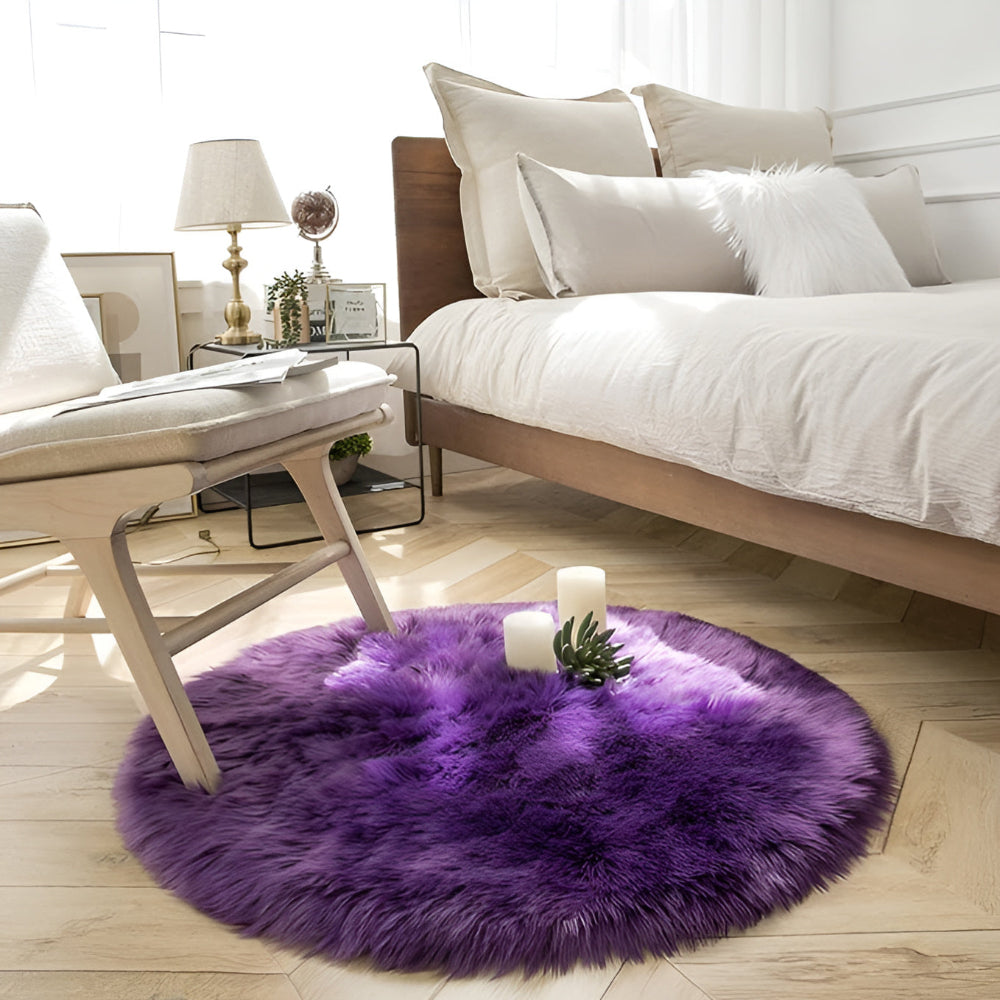 Runder Plüsch Schlafzimmer Boden Teppich | Brehn