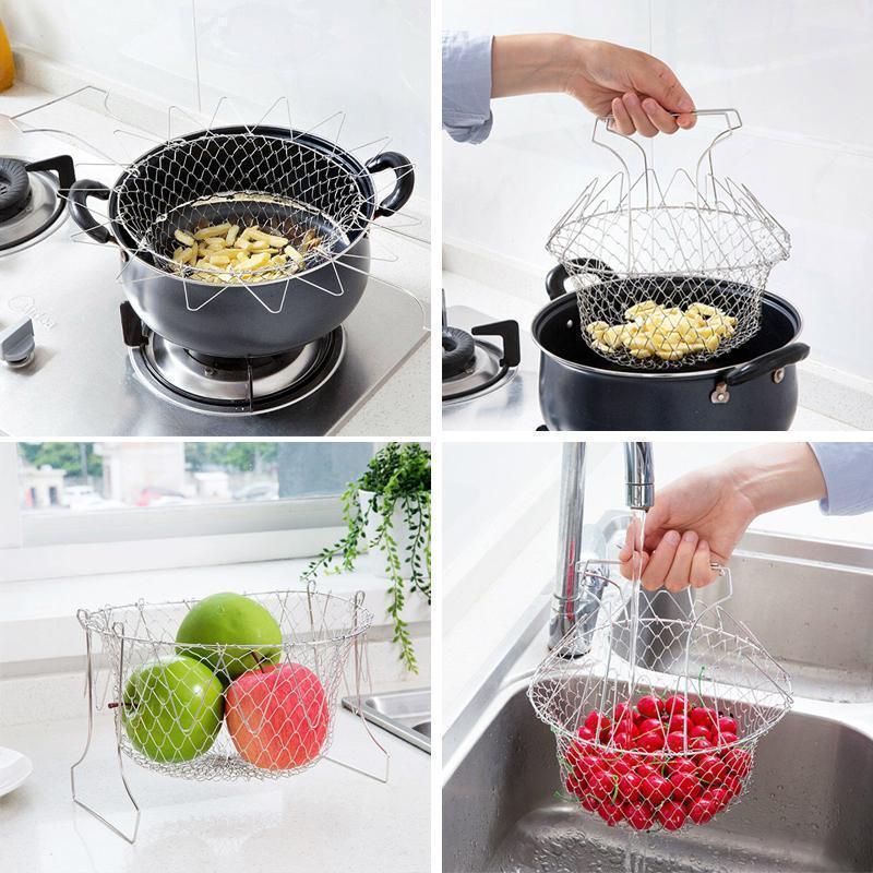 Frittierkorb Cheffaltbar aus Edelstahl | Brehn