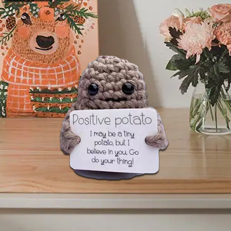 Lustiges Geschenk - Gestrickte positive Kartoffel | Brehn