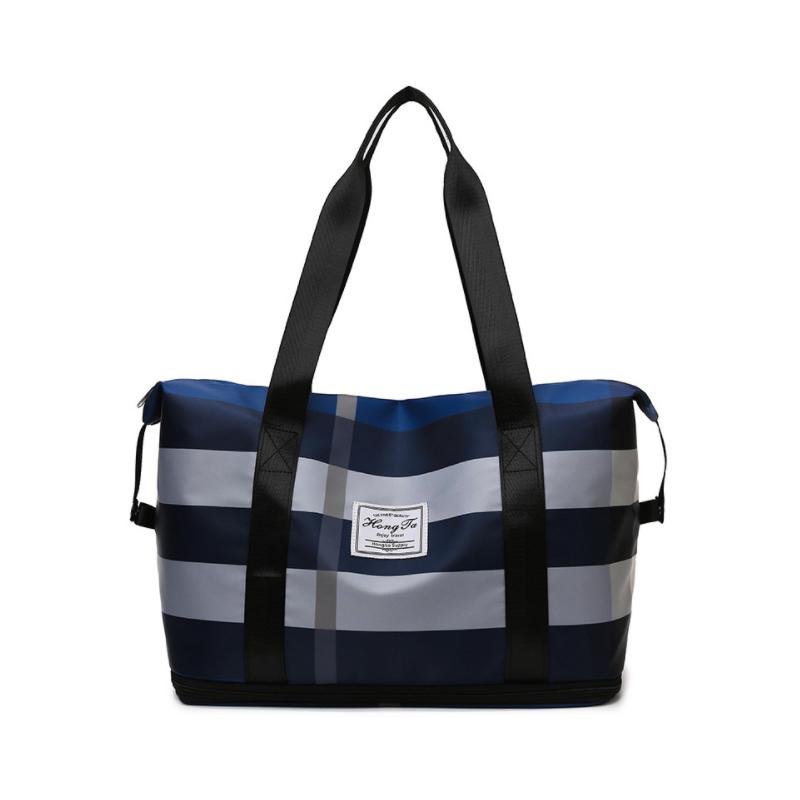 Brehn | Modische karierte Reisetasche