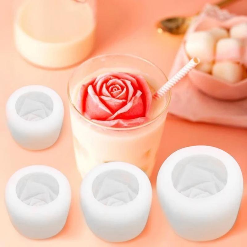 Brehn | 3D Silikon Rosenform Eiswürfelform