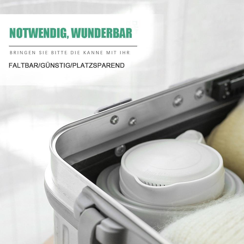 Tragbare Reisesilikagelkanne mit Unniversalstecker | Brehn