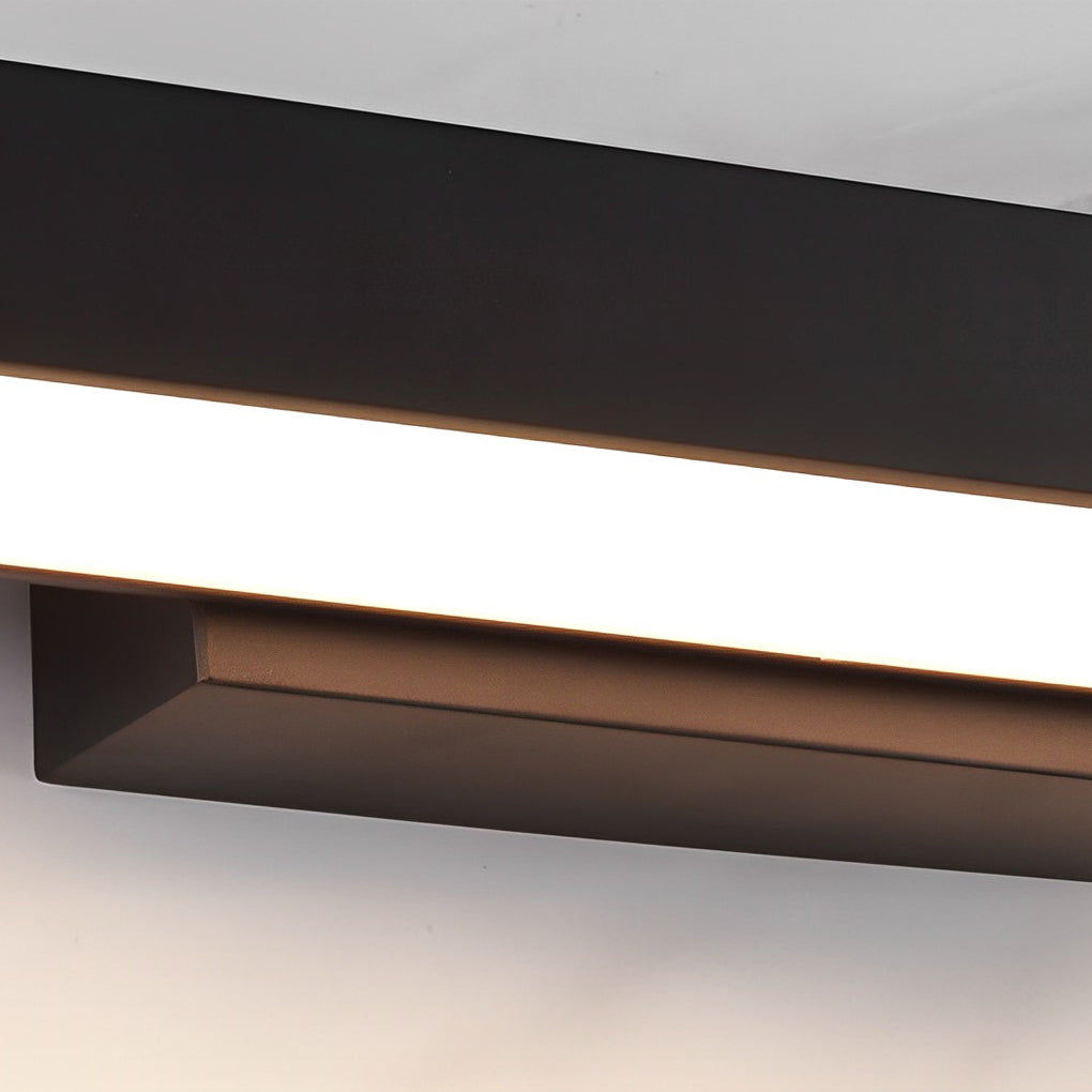 Moderne LED-Wandleuchte mit Bewegungssensor und schwarzem Gehäuse