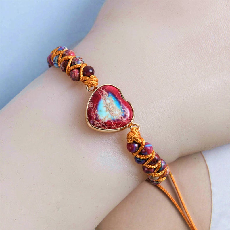 Brehn | Leidenschaftliches Herz-Jaspis-Armband