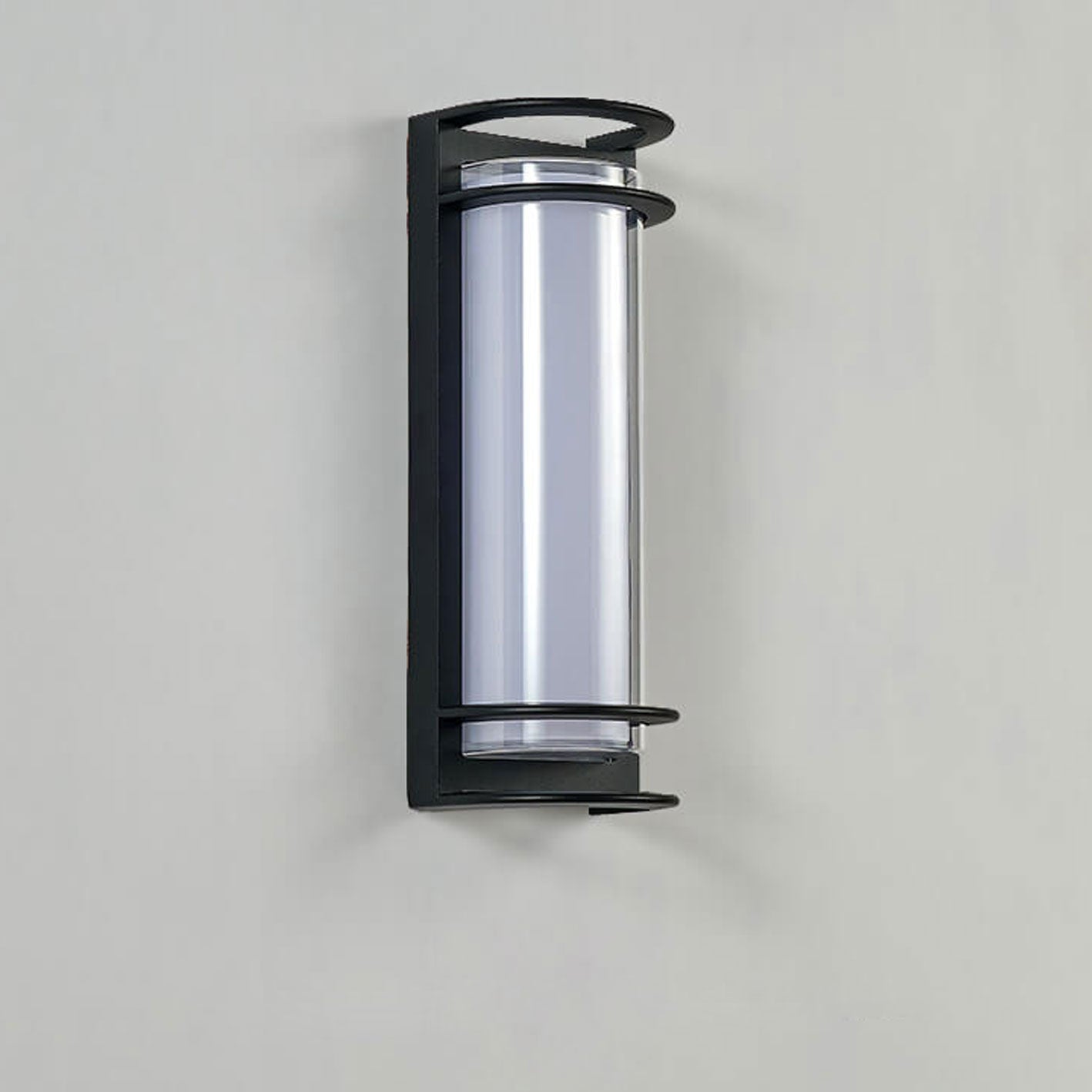 Moderne, wasserdichte LED-Gartenwandleuchte für Säulenmontage