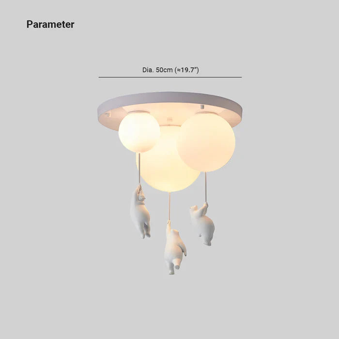 Kinder-Deckenlampe mit Bär und Ballon - CloudBear | Brehn