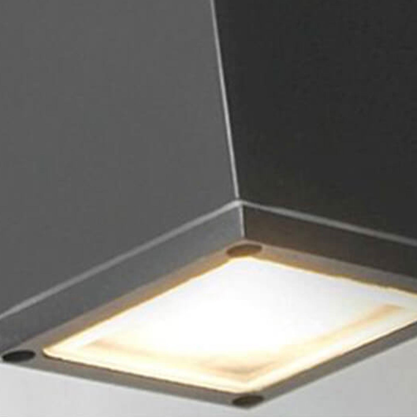 Quadratische LED-Wandleuchte für den Außenbereich, wasserdicht