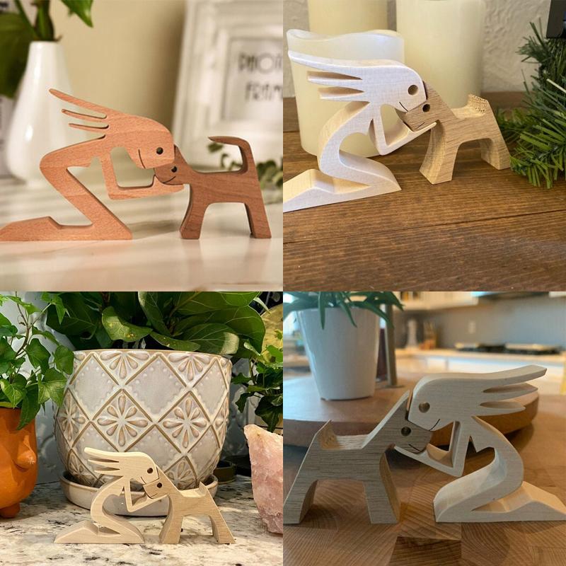 Brehn | Tierliebhaber Holzskulptur Tischdekoration