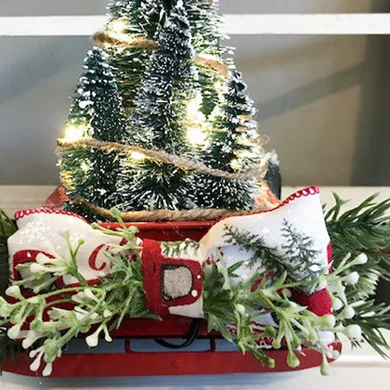 Brehn | Roter Bauernhof-LKW Weihnachten Dekorationen