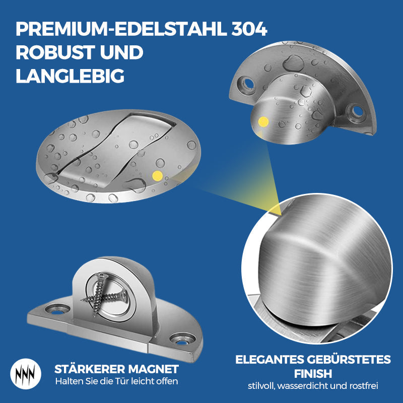 Brehn | Unsichtbarer magnetischer Türstopper aus Edelstahl