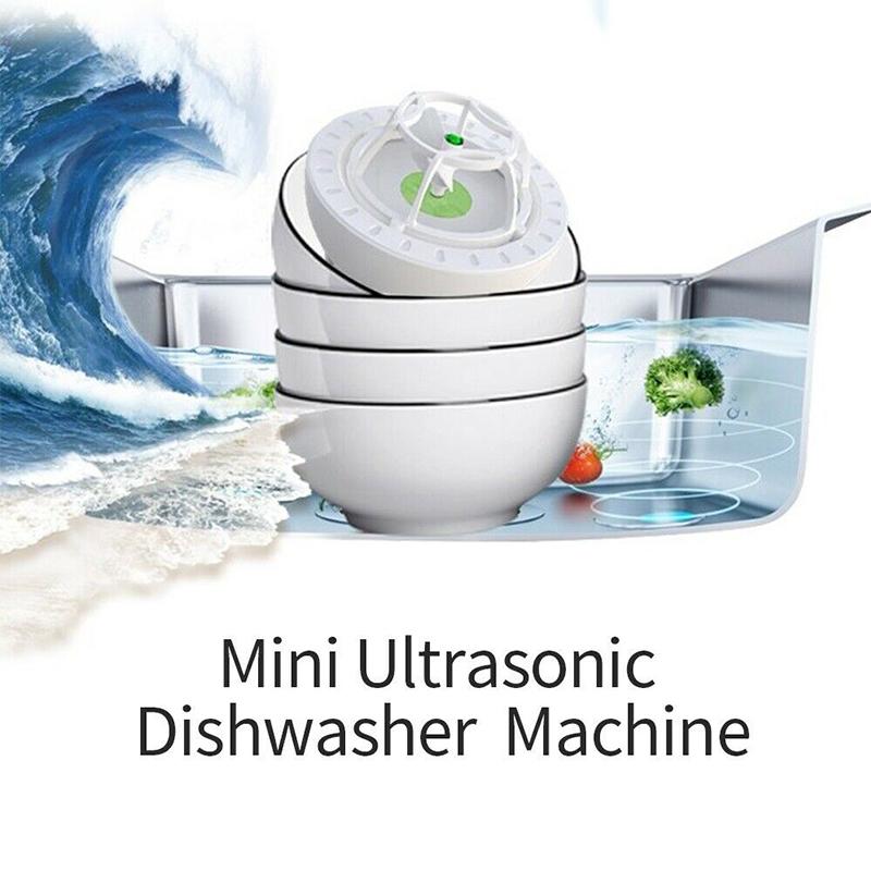 Tragbarer Ultraschall-Geschirrspüler und Wäschetrockner